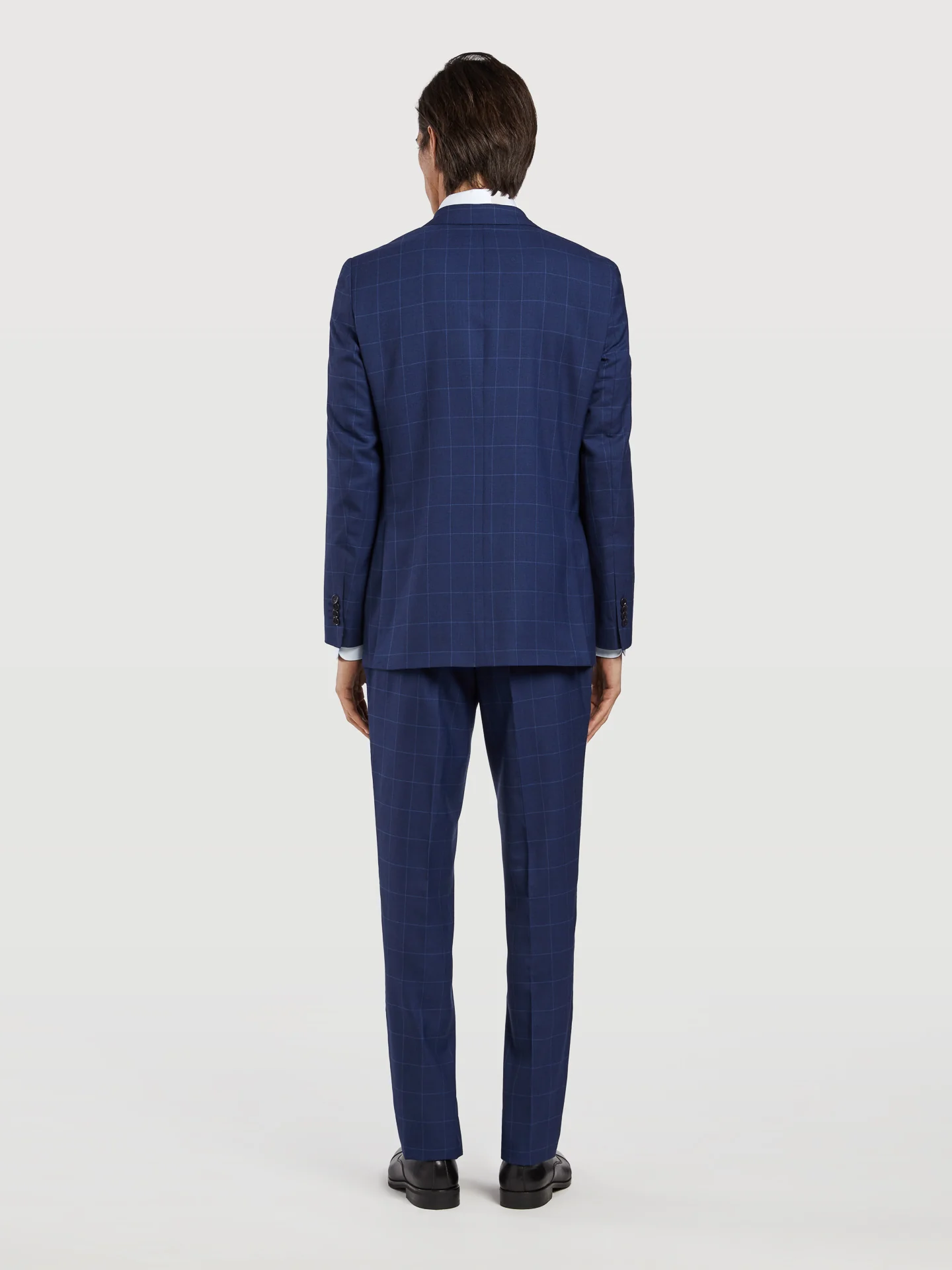 Slim fit windowpane checks 3 pieces suit - Image 3