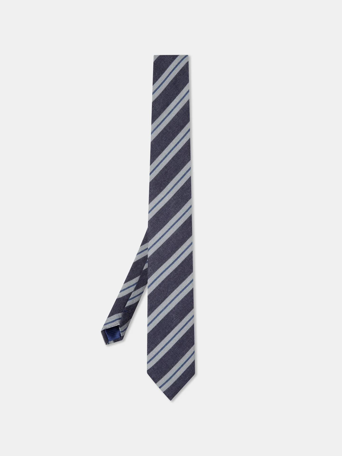Striped Pattern 100% Silk Tie 7,5cm - Image 5