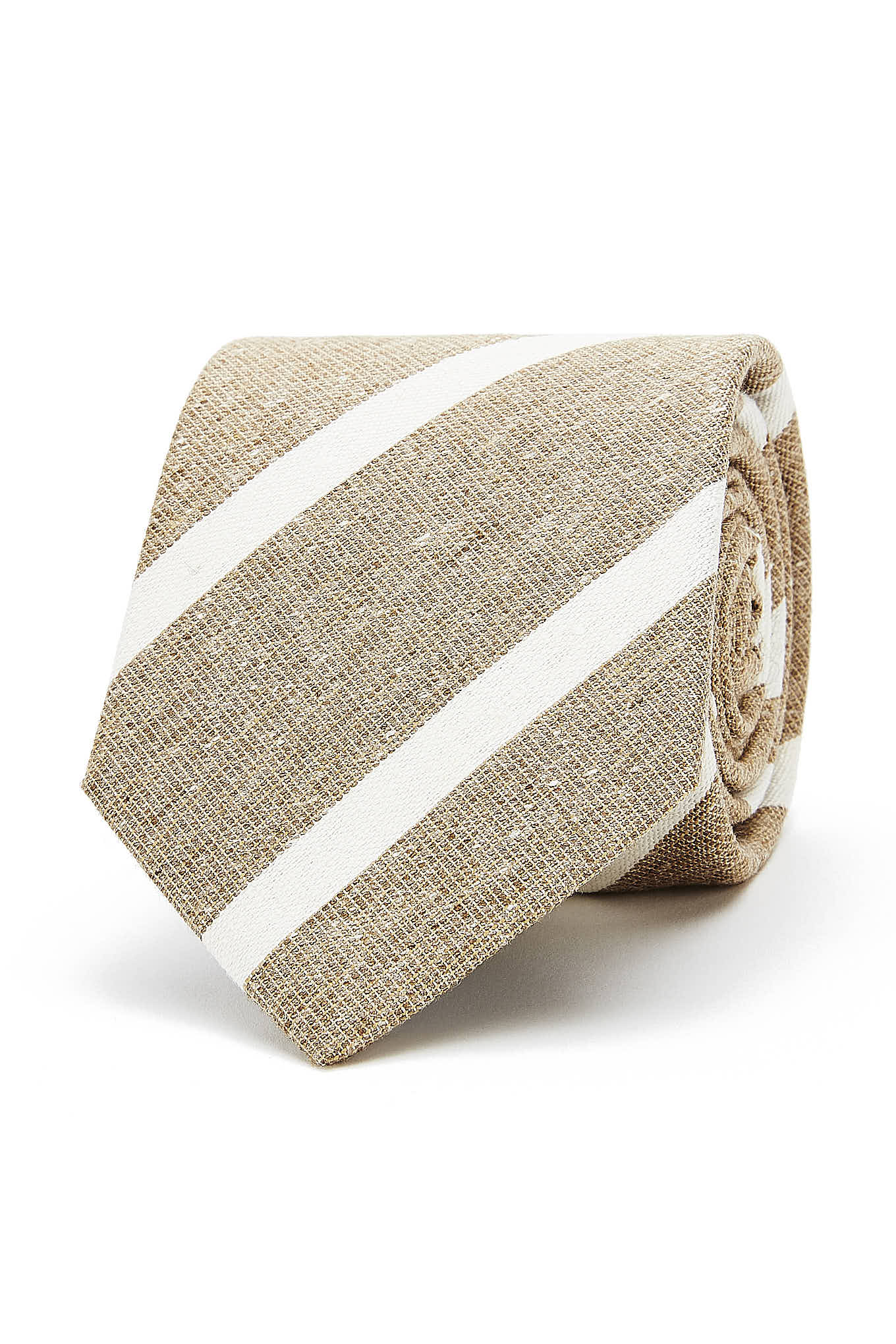 Striped Pattern Tie 100% Silk 8cm - Image 5