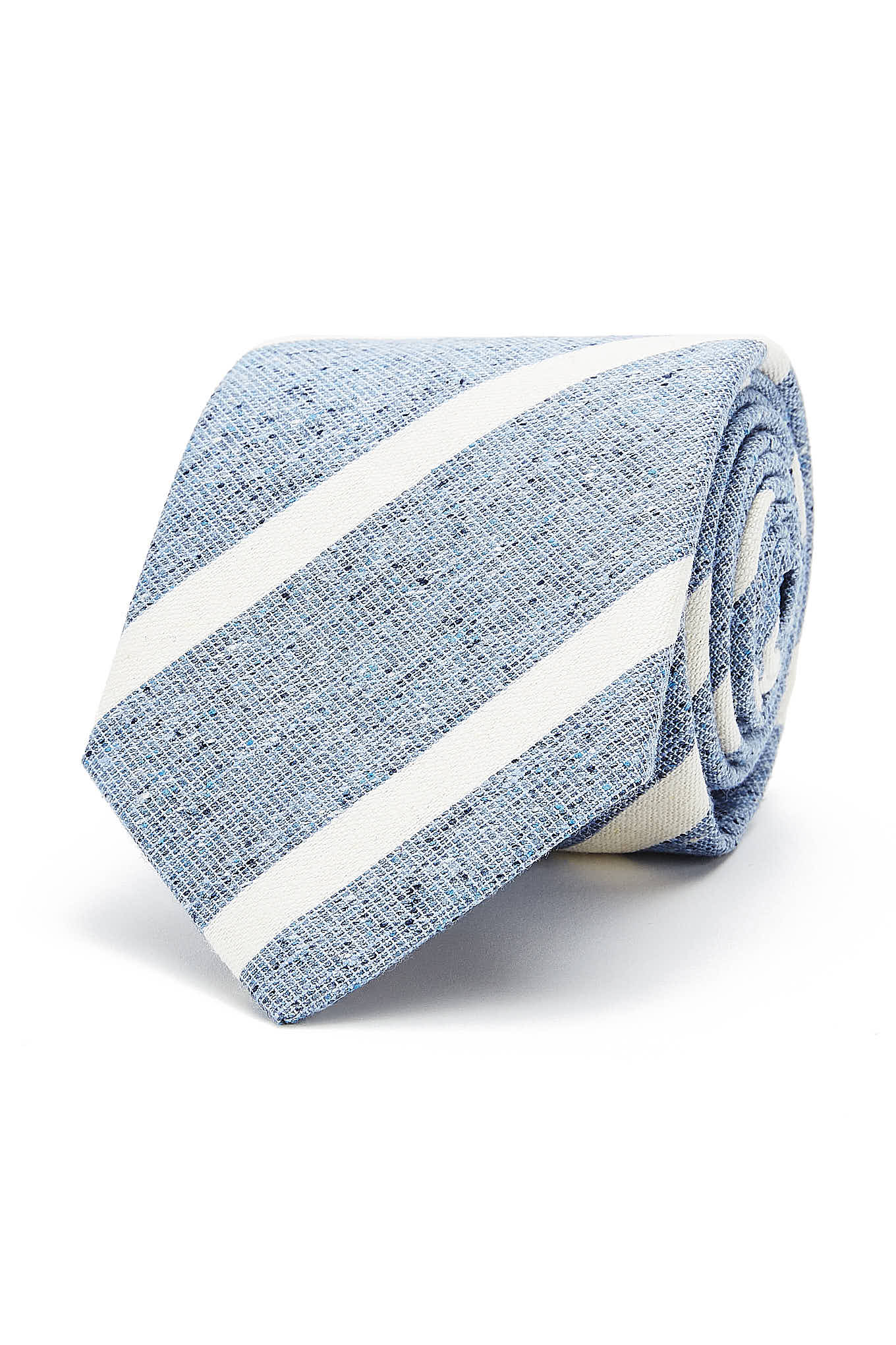 Striped Pattern Tie 100% Silk 8cm - Image 9