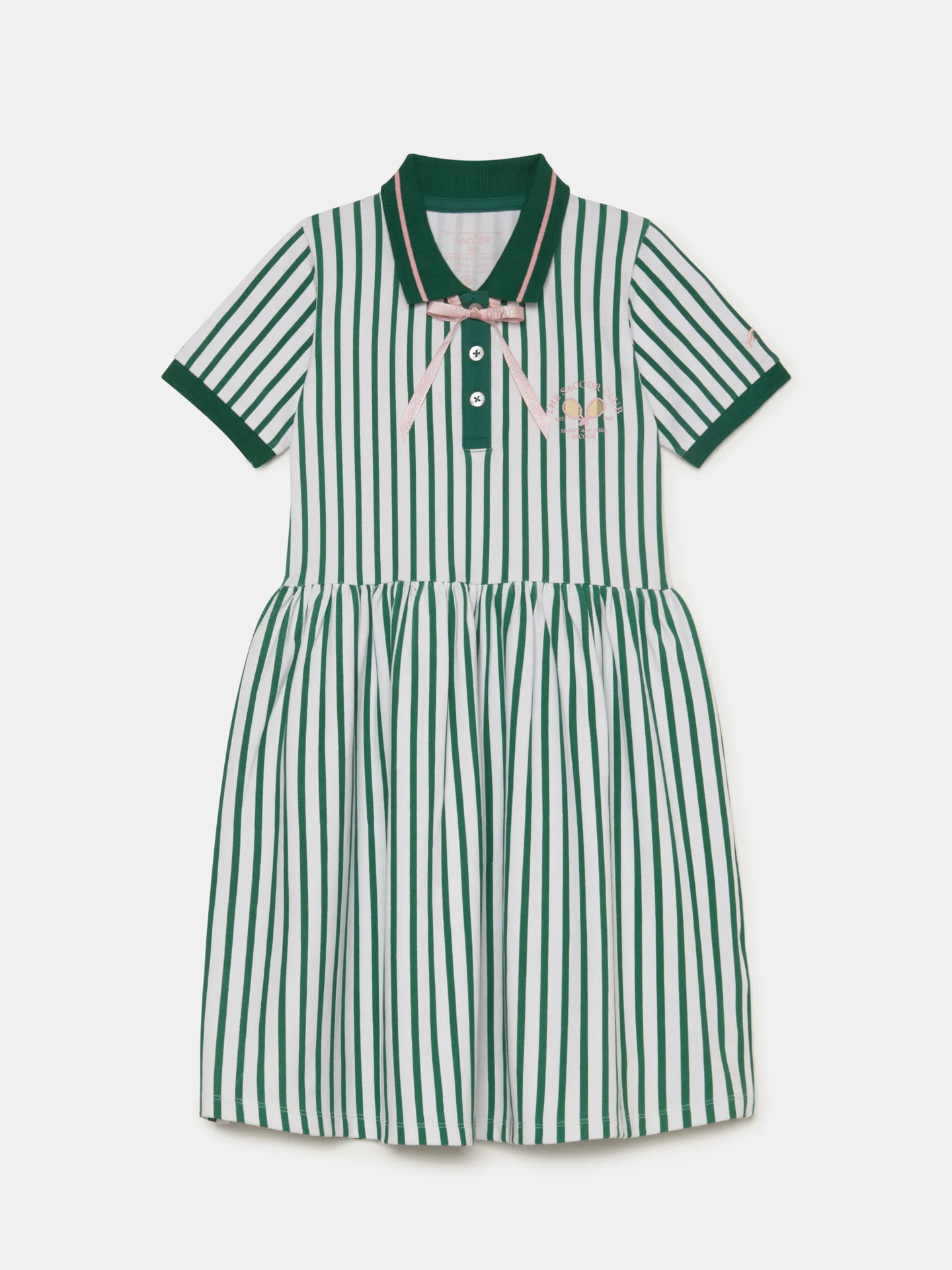 striped Piquet Dress