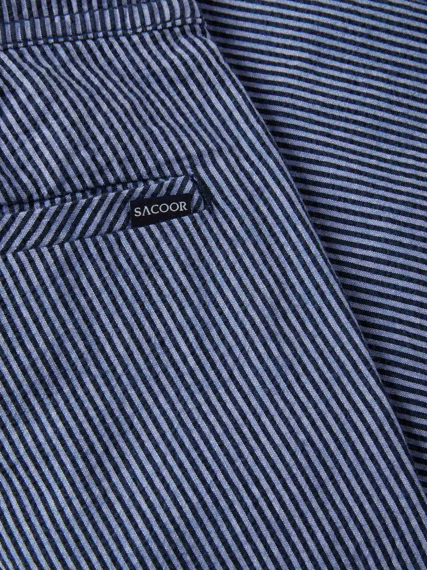 Striped Seersucker Bermuda Shorts - Image 3