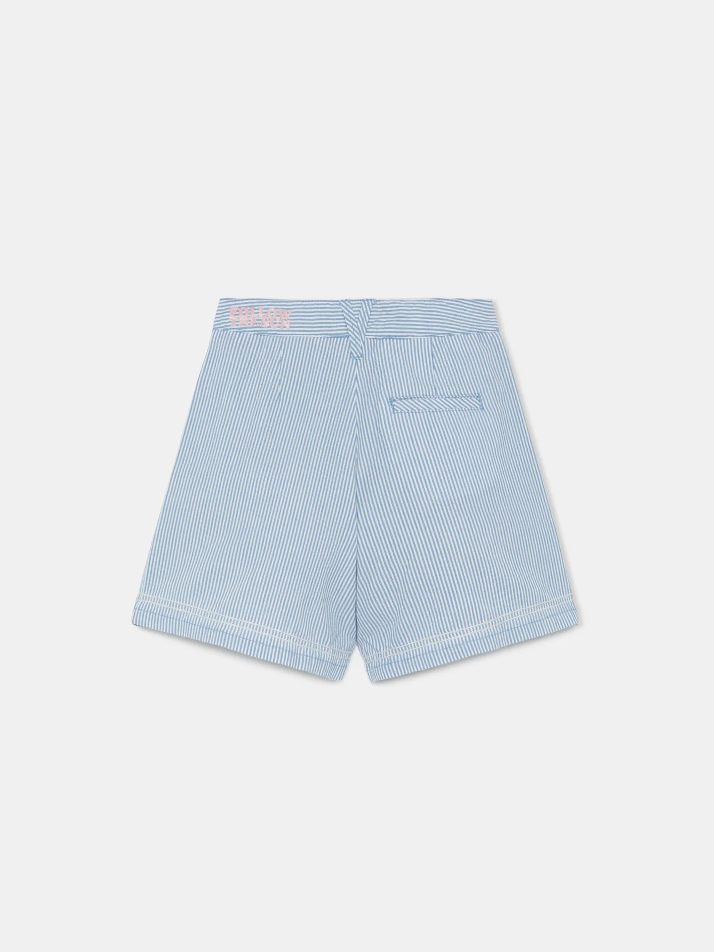 striped Seersucker Bermudas Shorts - Image 5