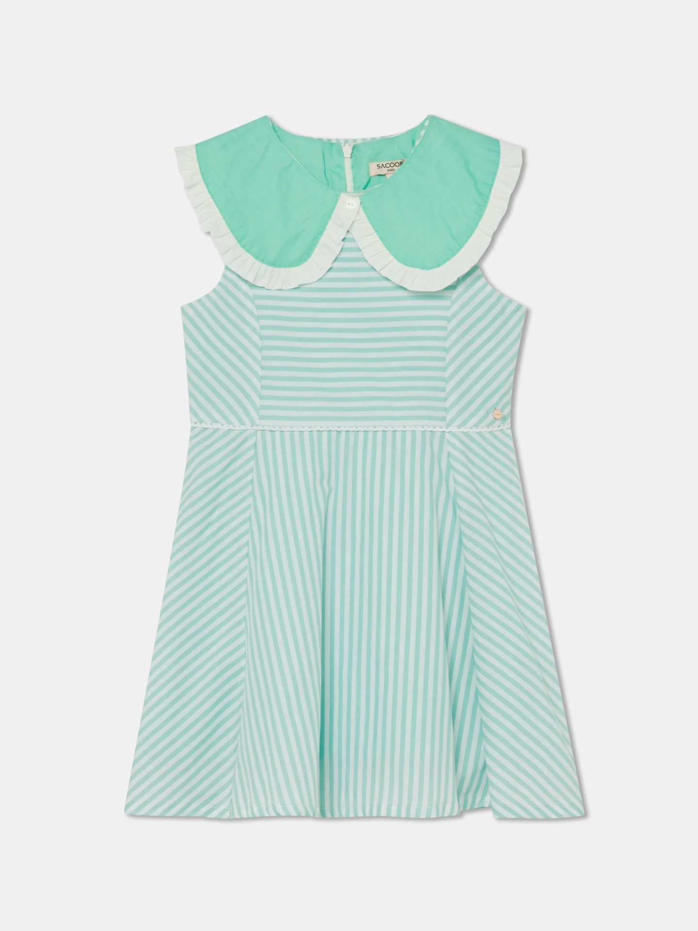striped Sleeves Dress - Image 6