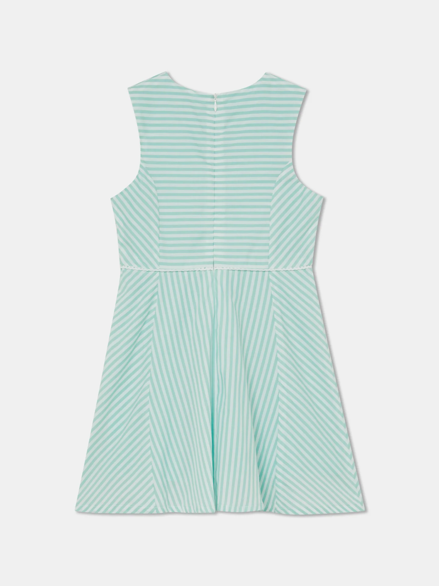 striped Sleeves Dress - Image 7