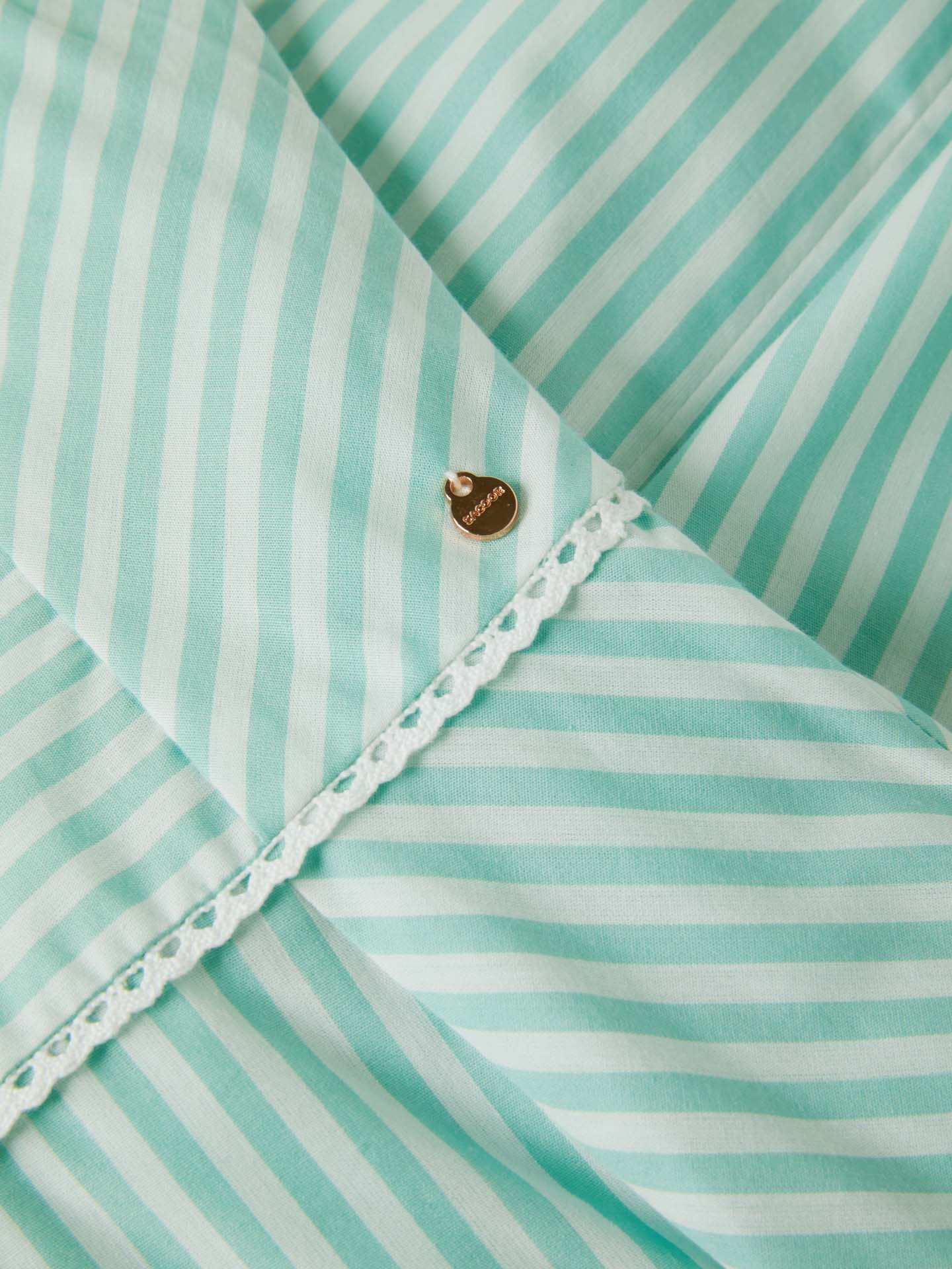 striped Sleeves Dress - Image 8