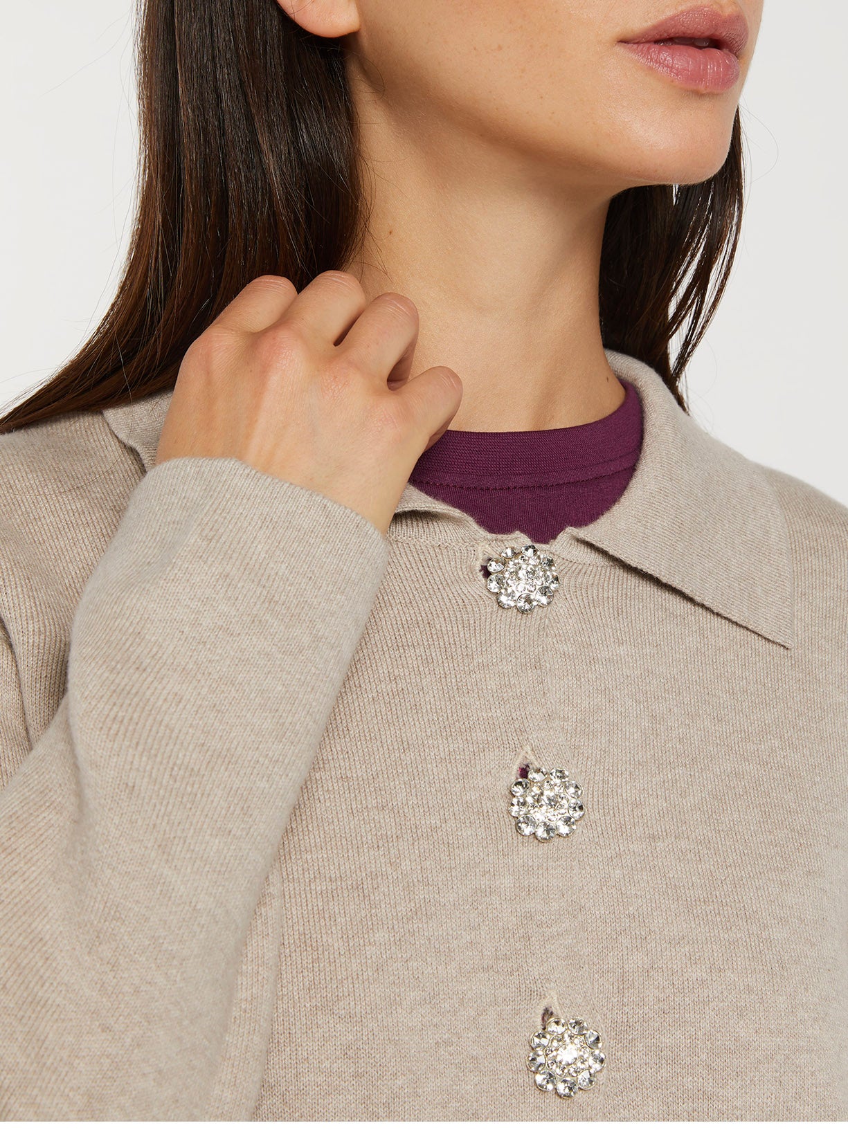 Structured knitwear jacket - Image 2