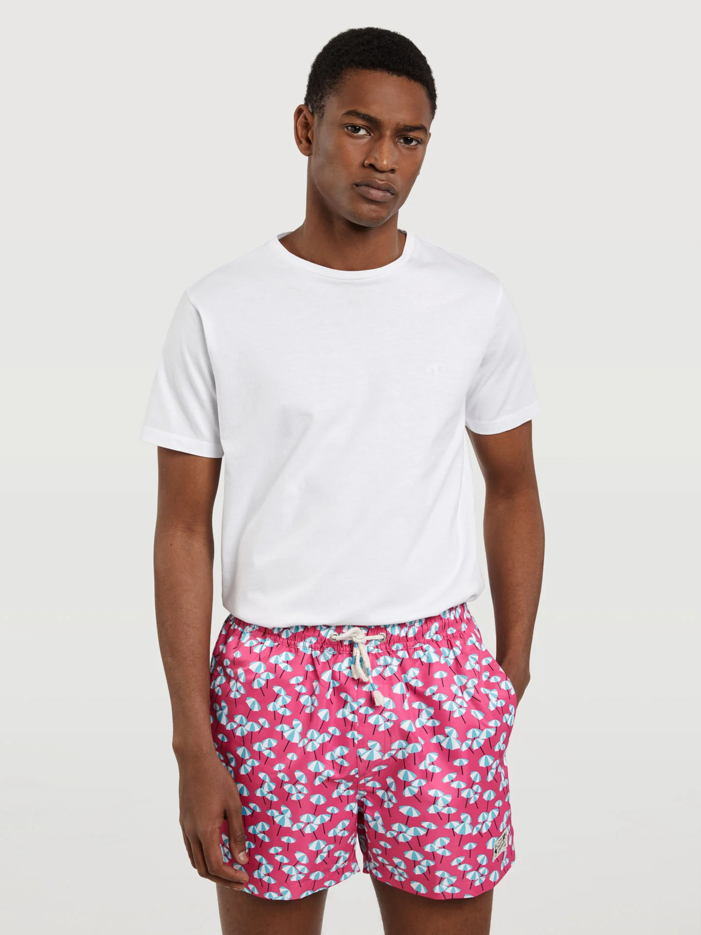 Swim Shorts With 'Parasols' Print - Image 4