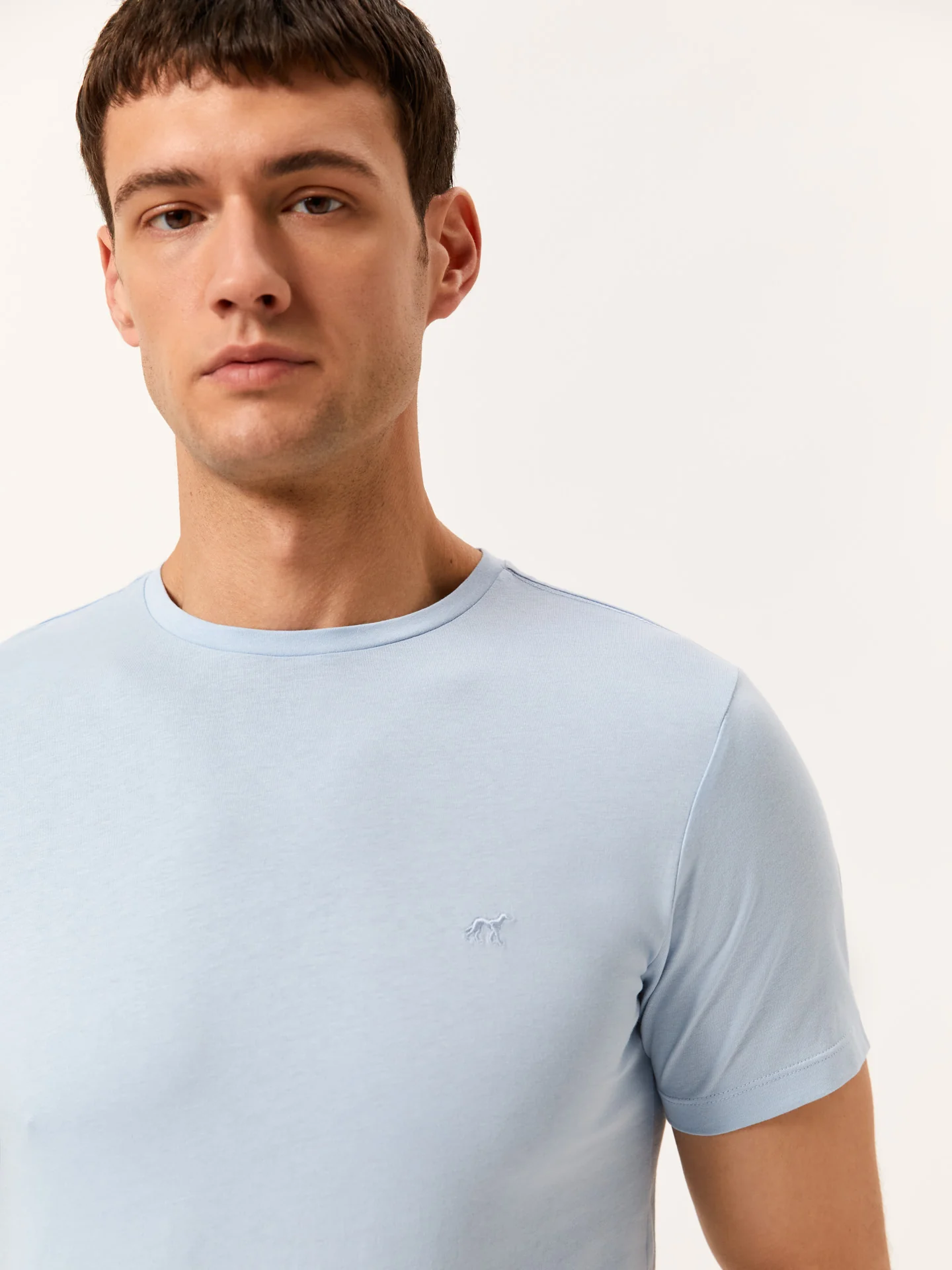 T-shirt with Logo Embroidered in 100% Organic Cotton