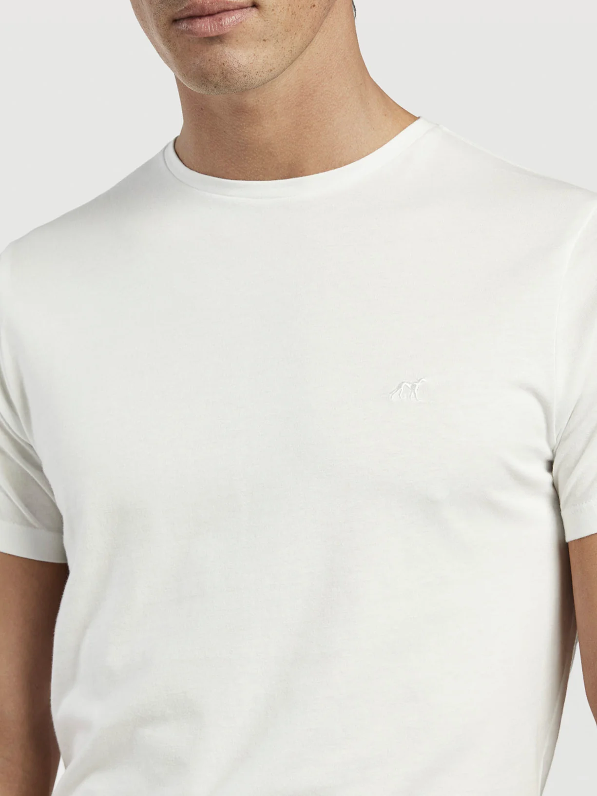 T-shirt with Logo Embroidered in 100% Organic Cotton