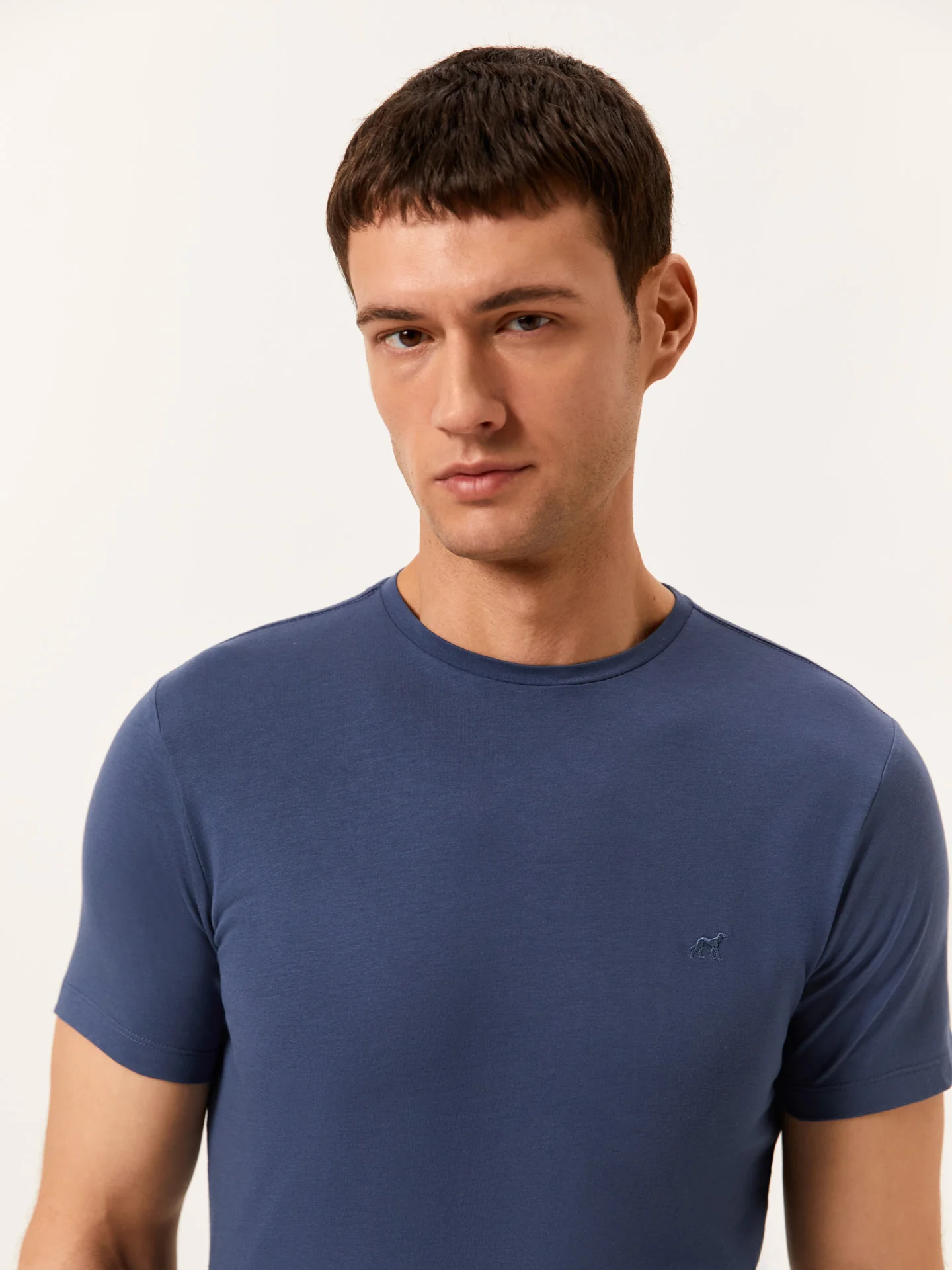 T-shirt with Logo Embroidered in 100% Organic Cotton