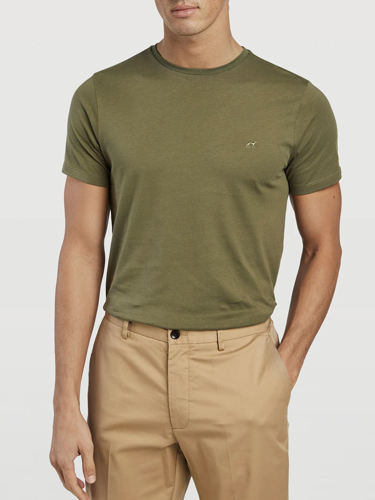 T-shirt with Logo Embroidered in 100% Organic Cotton