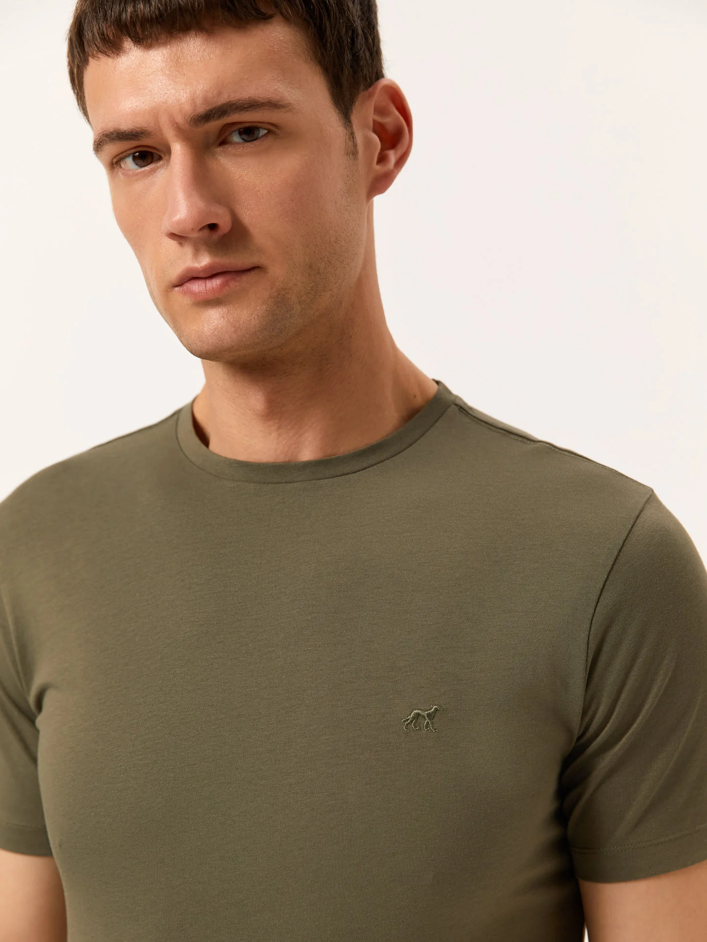 T-shirt with Logo Embroidered in 100% Organic Cotton - Image 2