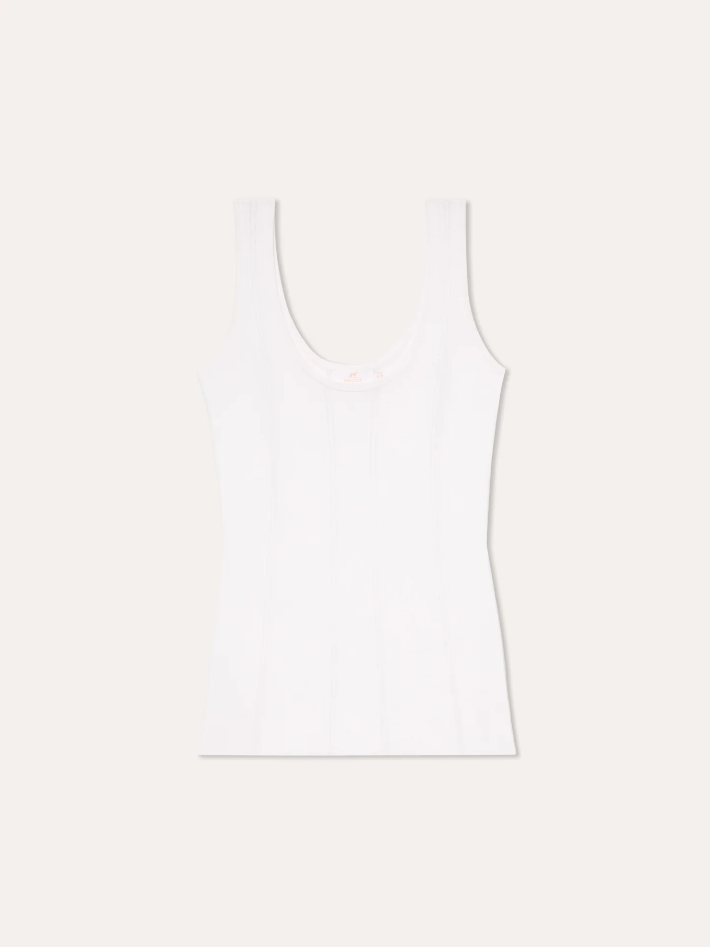 Tank Top In Viscose & Nylon Blend With Ajour Knit Stripes - Image 14