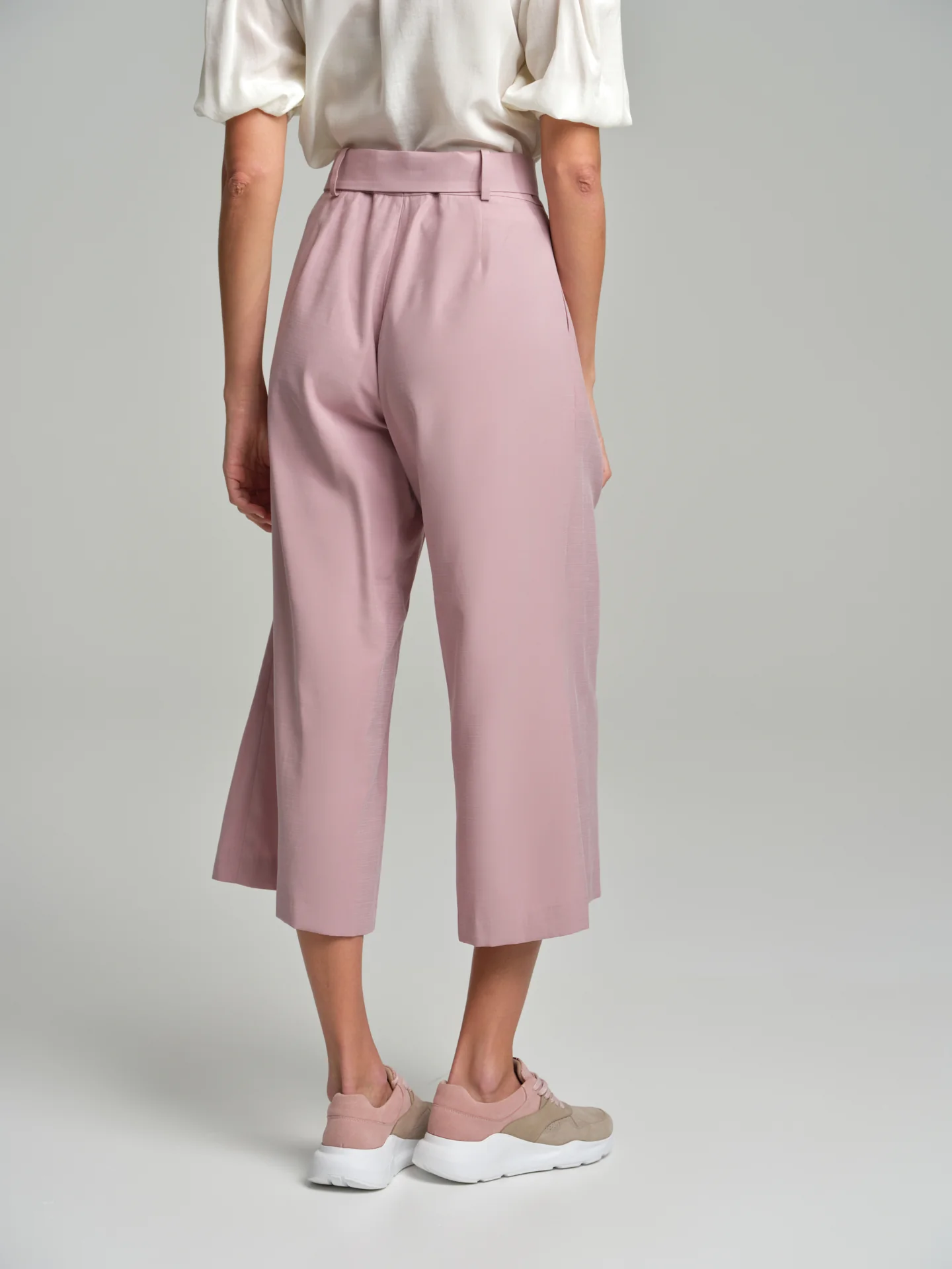 Tie belt loose trousers - Image 2