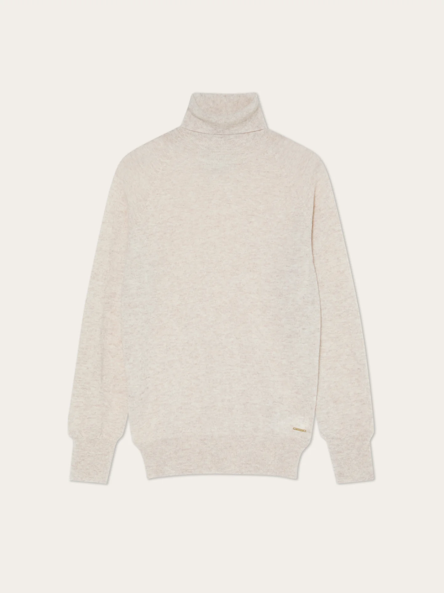 Turtle Neck Seamless Sweater In Wool Cashmere blend - Image 8