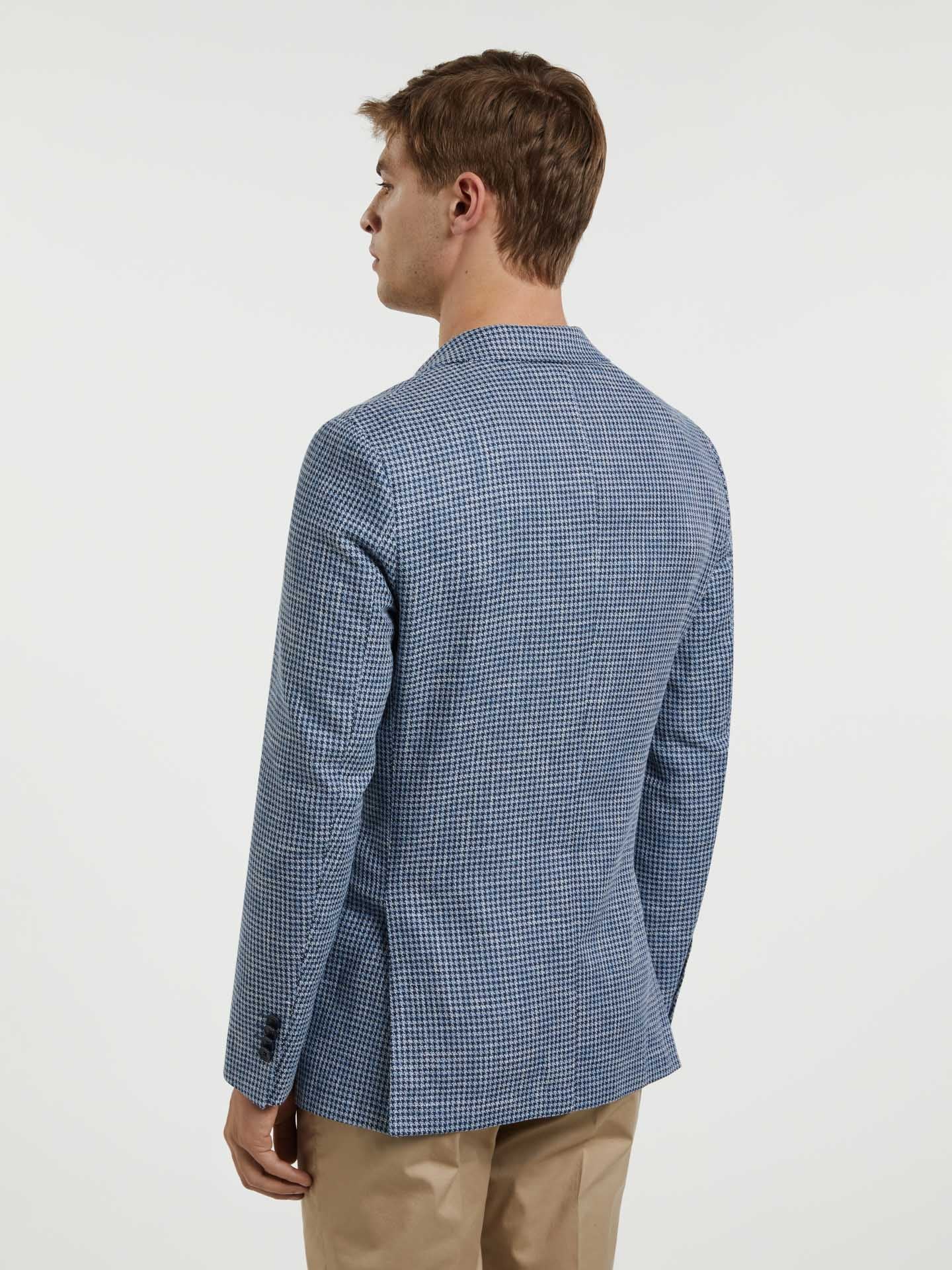 Unstructured Pied Poule Blazer - Image 3