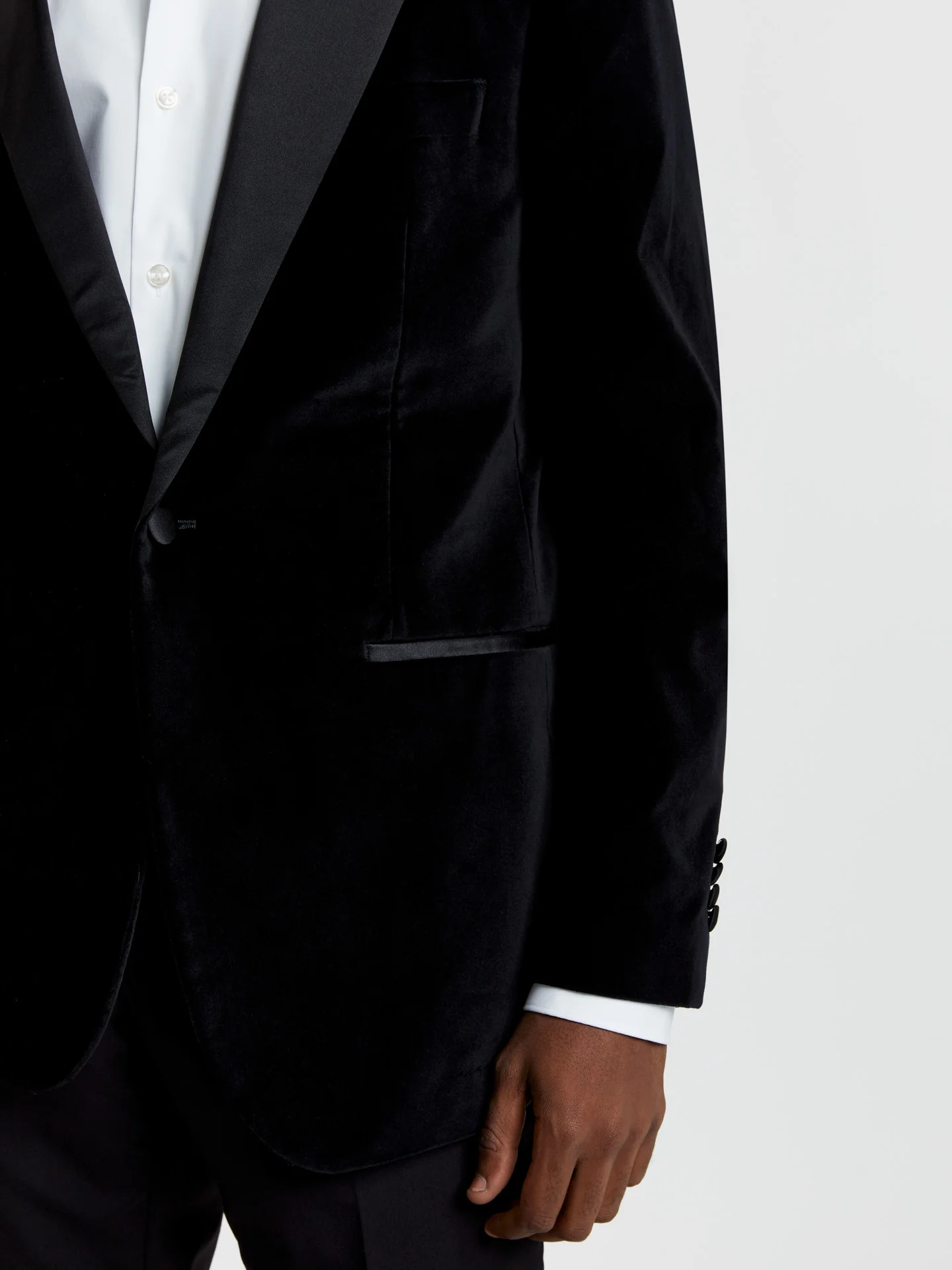 Velvet tuxedo blazer - Image 3