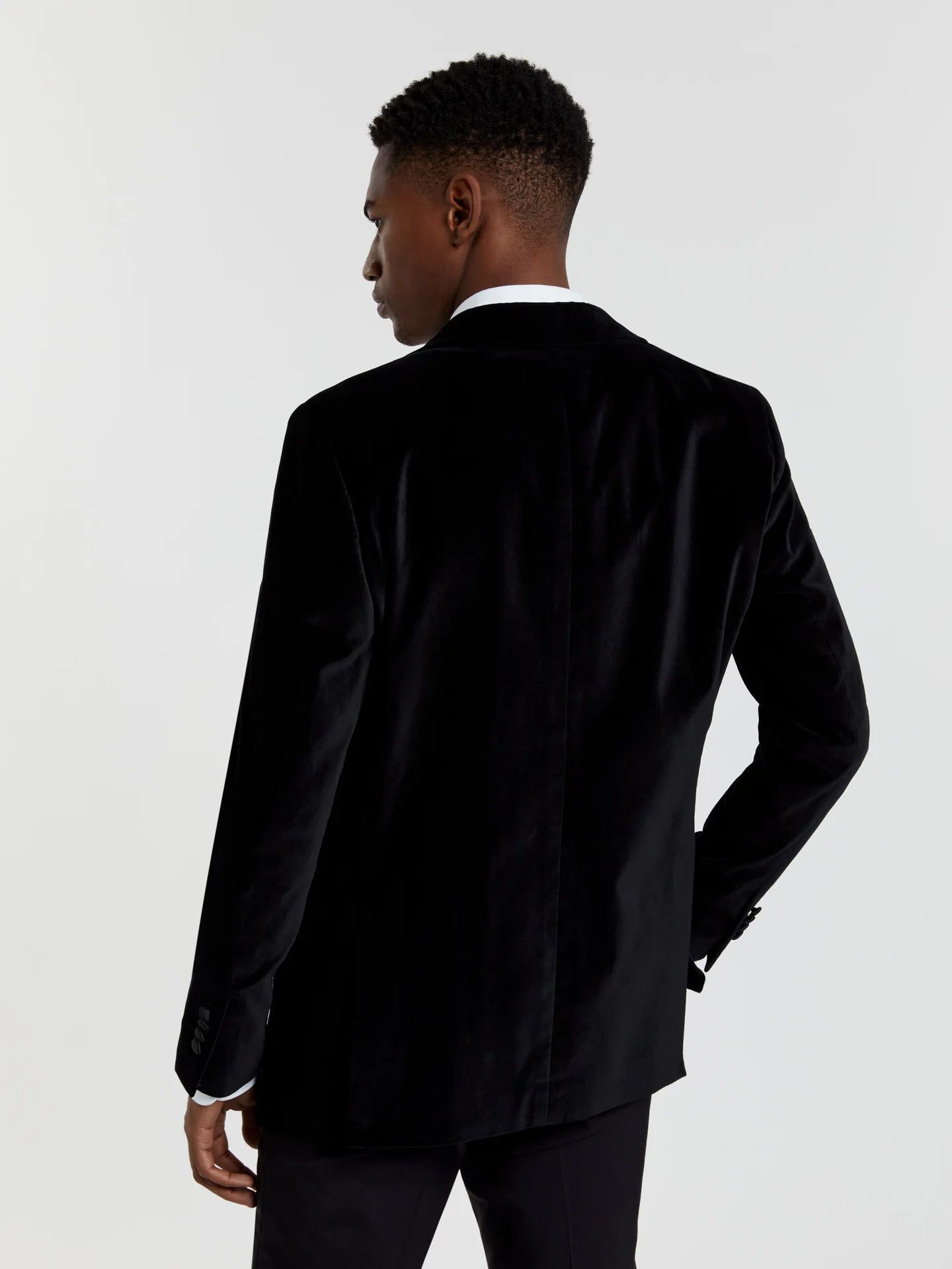 Velvet tuxedo blazer - Image 4
