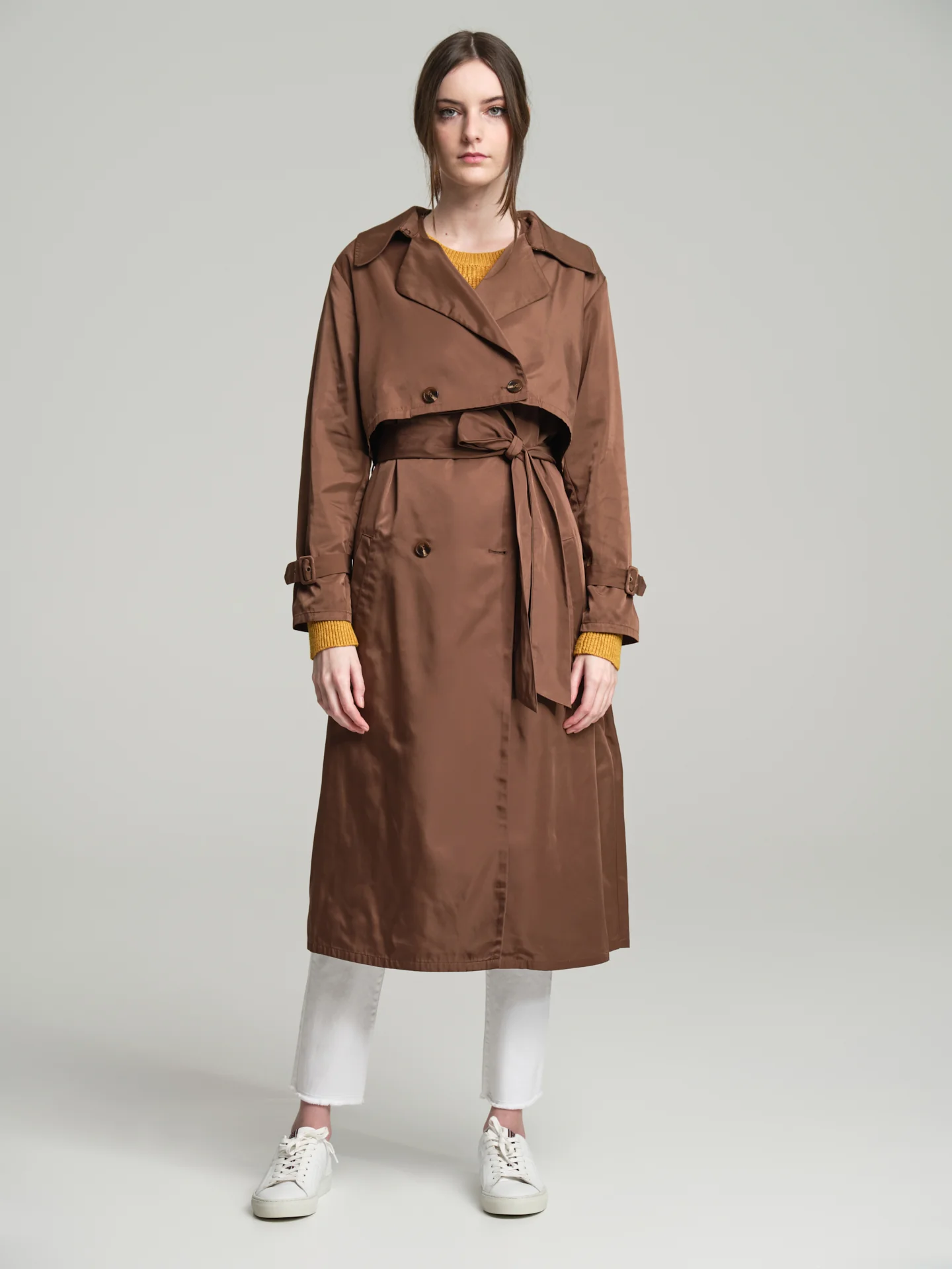 Versatile 2 in 1 connect trenchcoat