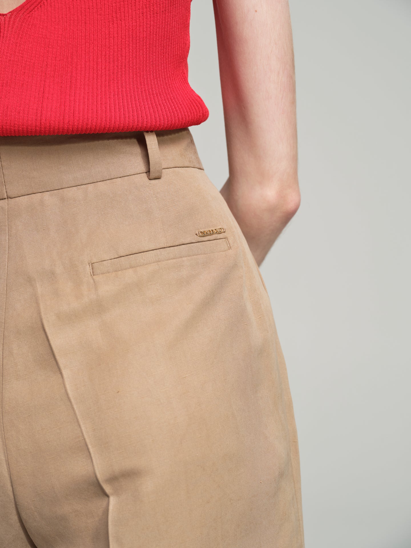 Wide leg shorts in luxury mixed silk fabric - Image 5