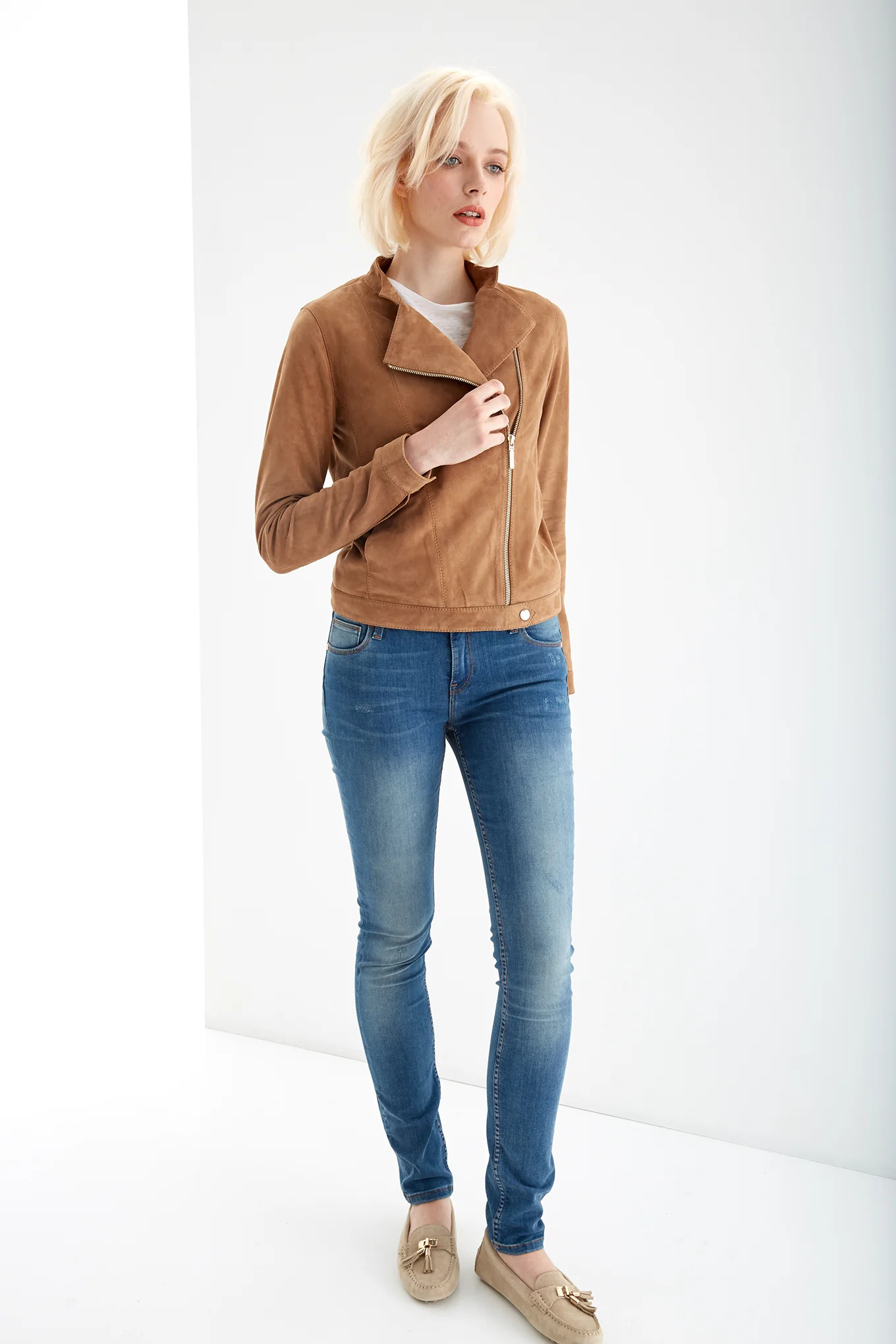 Women's Suede Leather Jacket