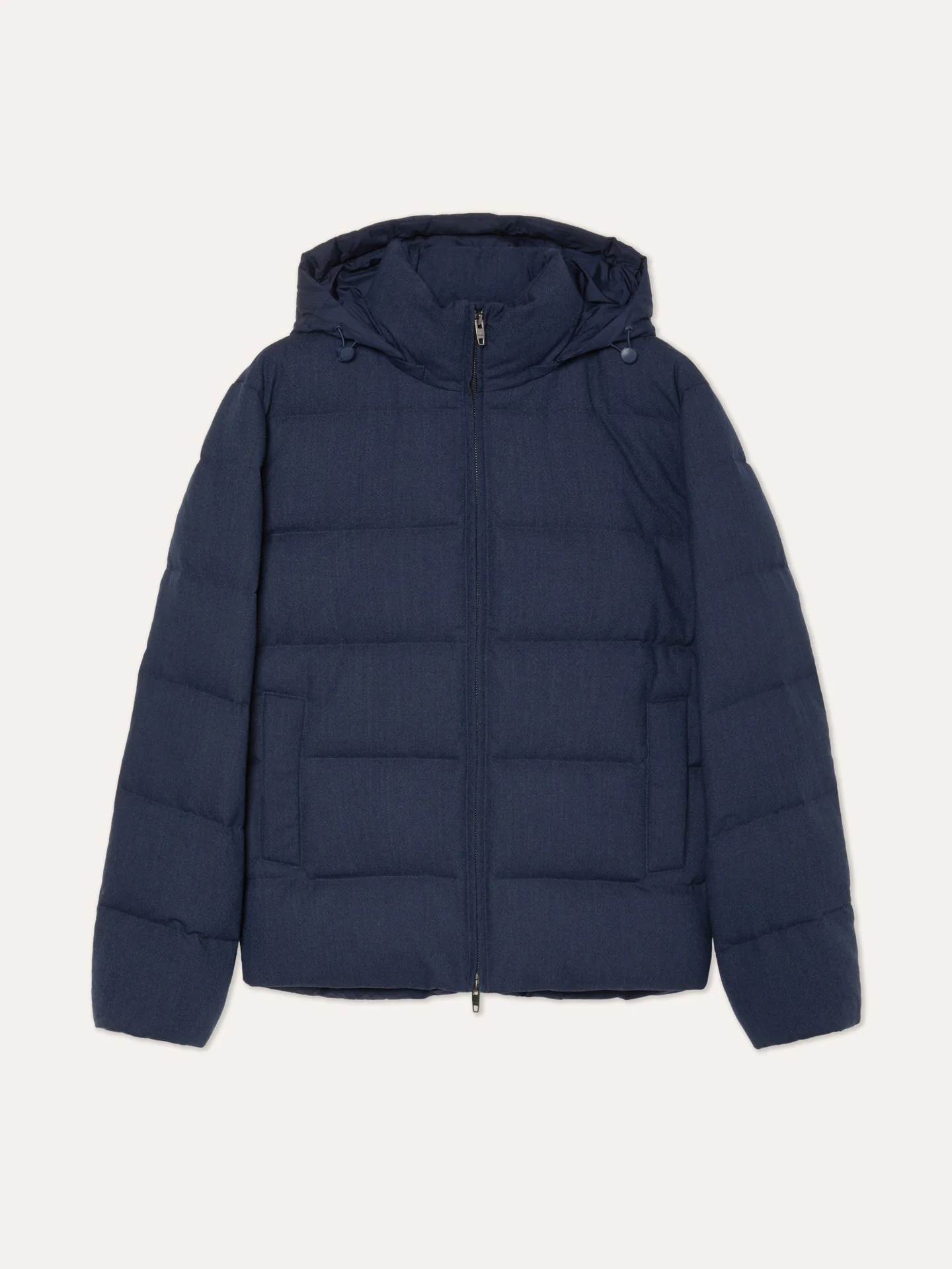 Wool-Blend Quilted Jacket With Removable Hood - Image 11