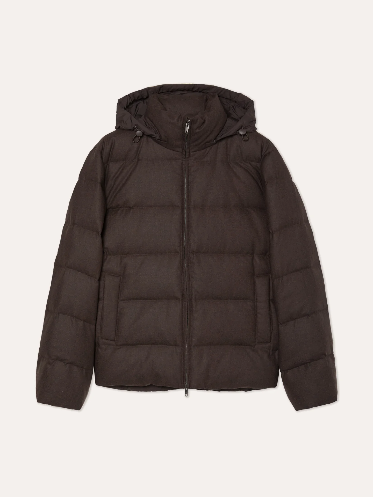 Wool-Blend Quilted Jacket With Removable Hood - Image 5